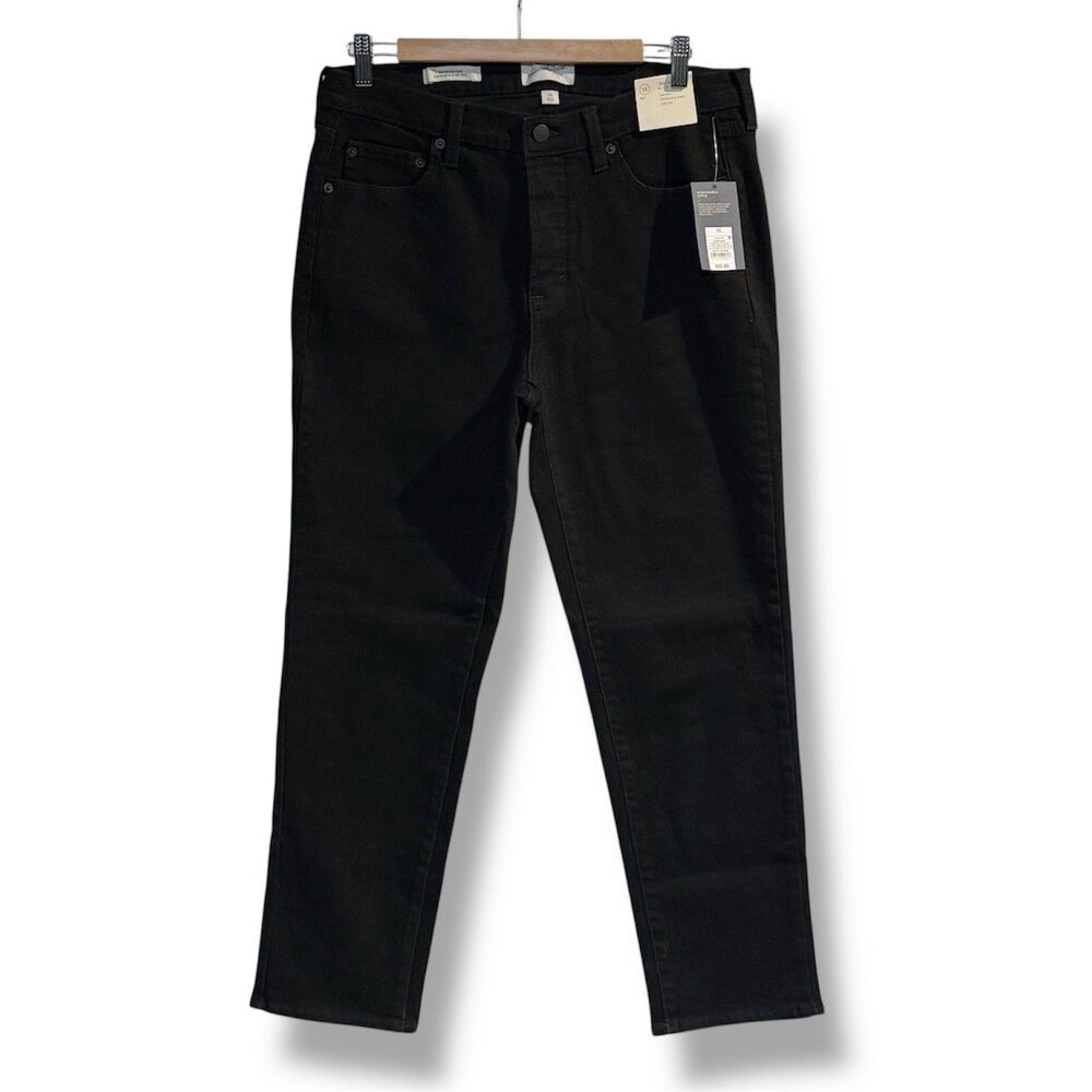 Women's Mid-Rise 80's Slim Straight Ankle Jeans - Universal Thread Black Size 12